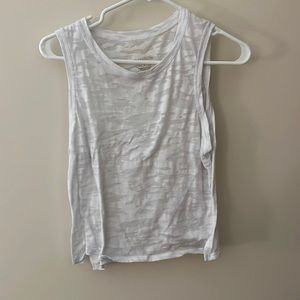 White cropped tank top size M